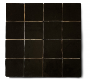 Wandtegel 15x15 cm Zwart A242 is geschikt op de vloer en wand