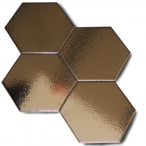 Wandtegel 16x16 cm Hexagon Hybla Goud RBT112