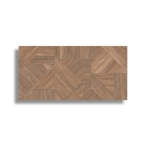 Wandtegel 60x120 cm Houtlook Decortegel Donker Bruin R125. Ook in andere kleuren leverbaar