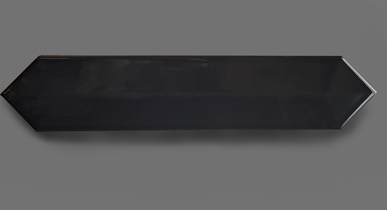 Wandtegel 6,5×33,2 cm glans Antraciet C58