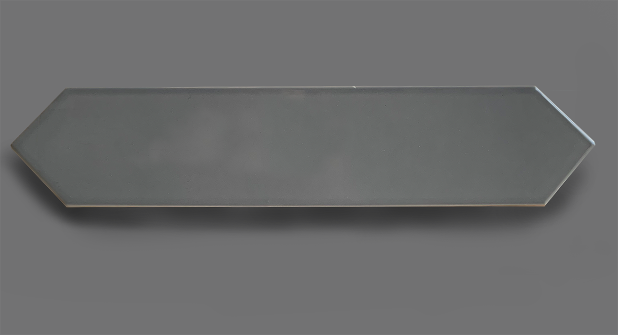 Wandtegel 6,5×33,2 cm glans Grijs C59