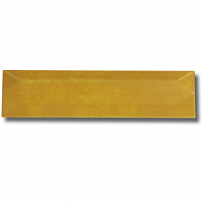 Wandtegel 7.5x30 cm Glans Geel Afwerking Omlaag A222