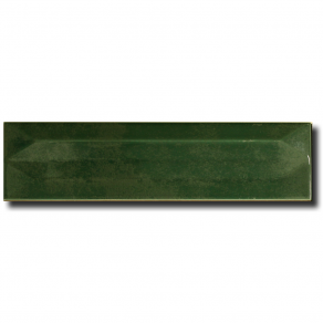 Wandtegel 7.5×30 cm Glans Groen Afwerking Omlaag A210