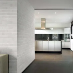 Wandtegel 7,4x31 cm Baksteen Bianco DC149 inspiratie foto