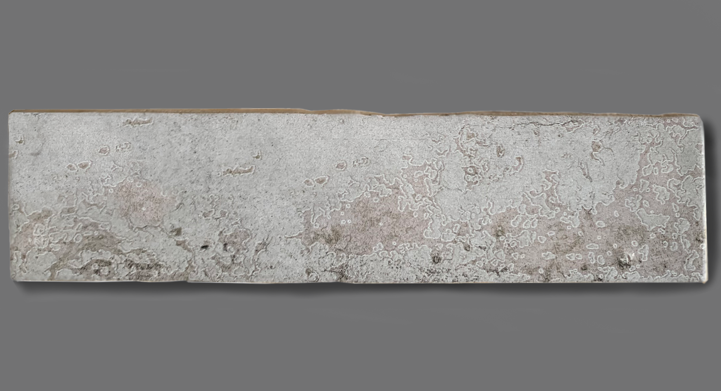veelbelovend Gehoorzaamheid Nationaal volkslied Wandtegel 7,5x30 cm glans industrieel zilvergrijs bruin C147 | RB Tegels  Tiel