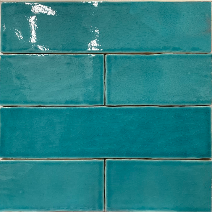 Wandtegel 7.5x30 cm zee blauw A158 | Badkamertegels | Tegels Tiel