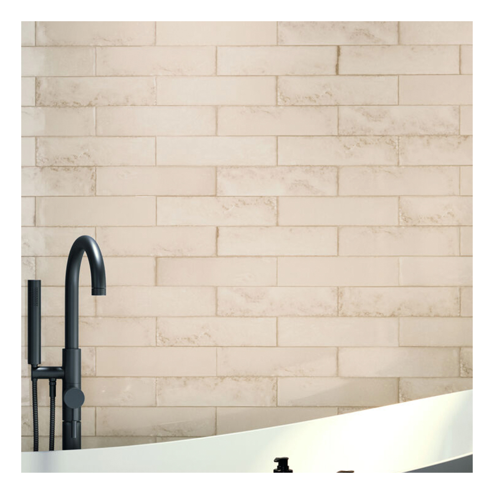 Wandtegel 7,5x30 cm Cifre Drop Ivory Glans RBT147