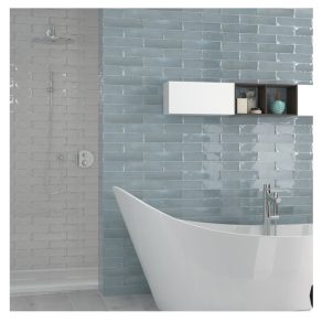 Wandtegel 7,5x30 cm Cifre Soul Aqua Glans RBT163