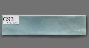Wandtegel 7,5×30 cm Glans Turquoise C93 is geschikt voor badkamer, keuken of toilet