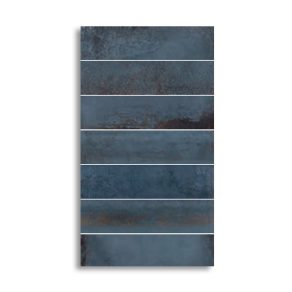Wandtegel 7x28 mat geotiles Robin Blue G68