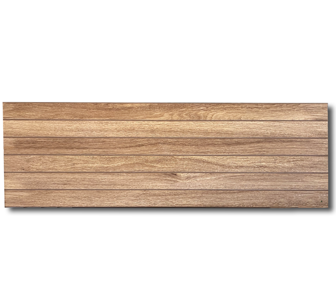 Wandtegel Houtlook 33x100 cm Norma Bruin beige RBT123