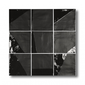 Wandtegel 13,8x13,8 cm Dardje zwart A147