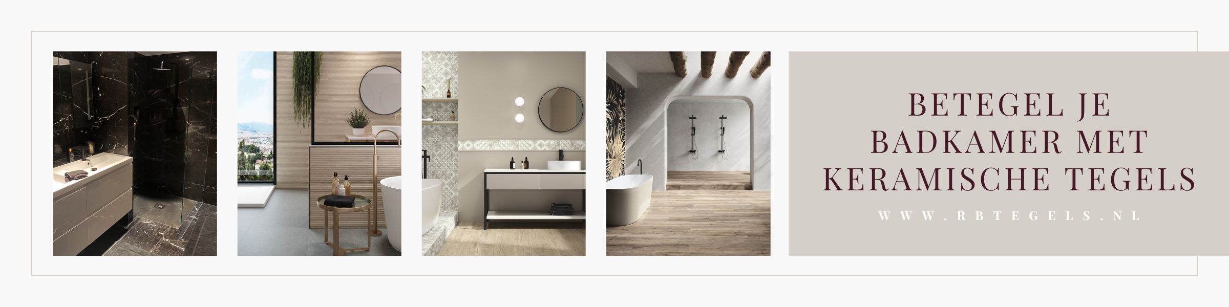 badkamer betegeld met diverse soorten tegels Eindhoven kopen bij RBTegels