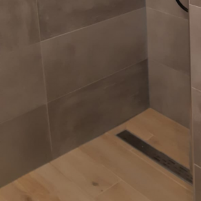 Taupe tegels mat