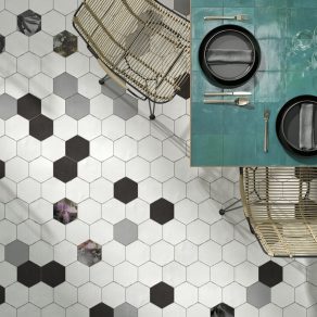 Wandtegels Hexagon