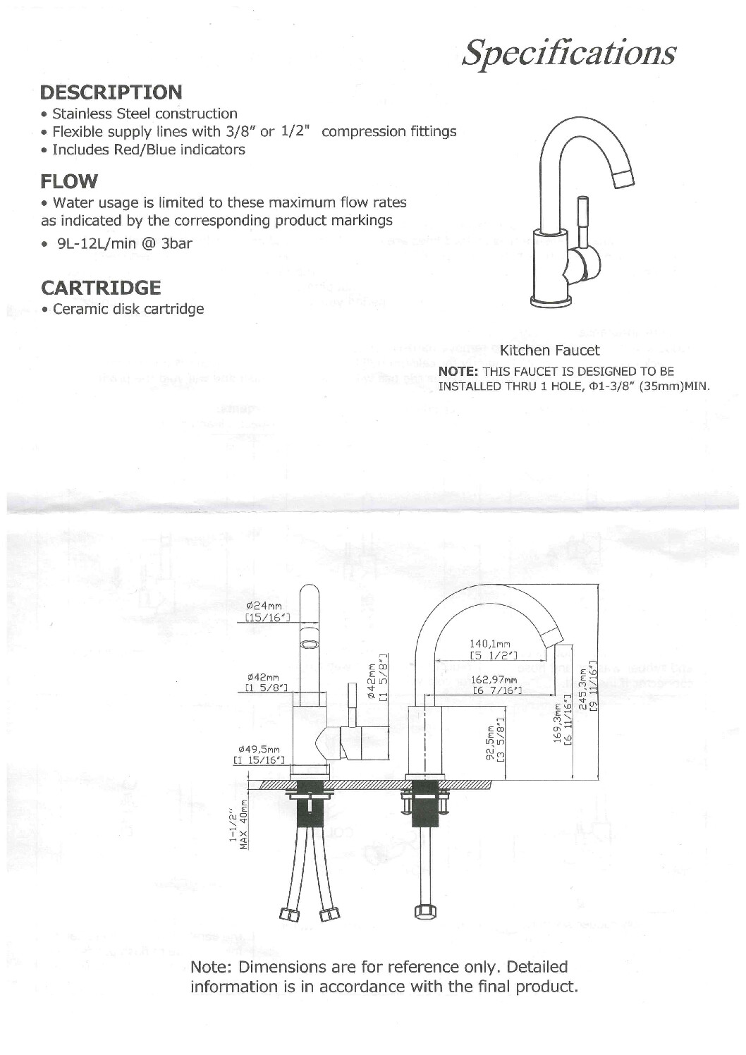 Alternative view of Wastafelkraan eenhendel mengkraan 24,5 cm met gebogen uitloop chroom Hella