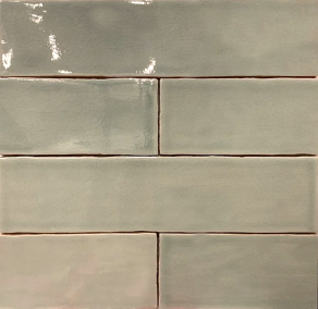 wandtegel 7.5×30 cm pasteltint groen A159 is geschikt voor badkamer, keuken of toilet